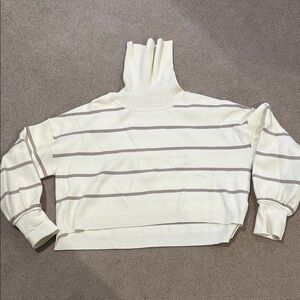 Free people Paulie sweater top turtleneck Moonbeam Combo xs